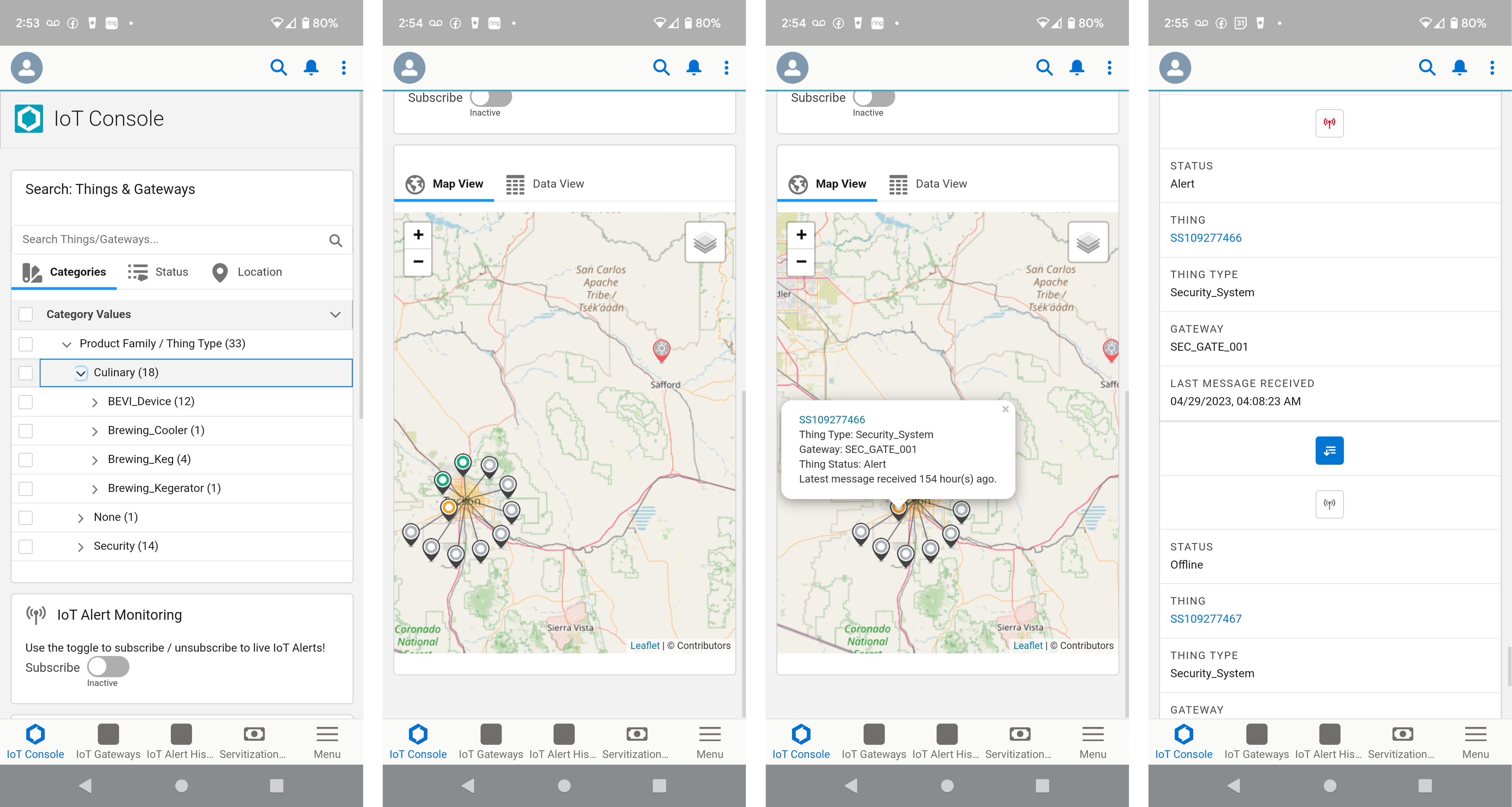 Salesforce Mobile - IoT Console