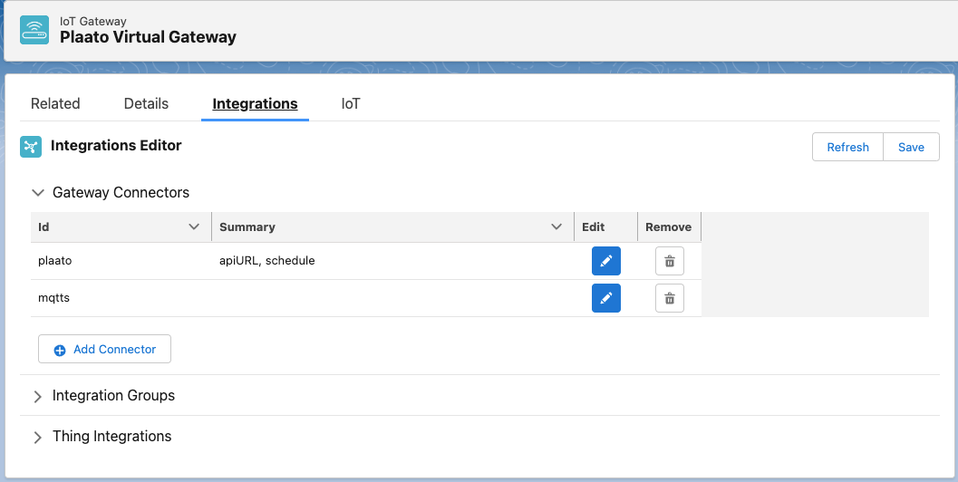 Integration Editor: Connectors