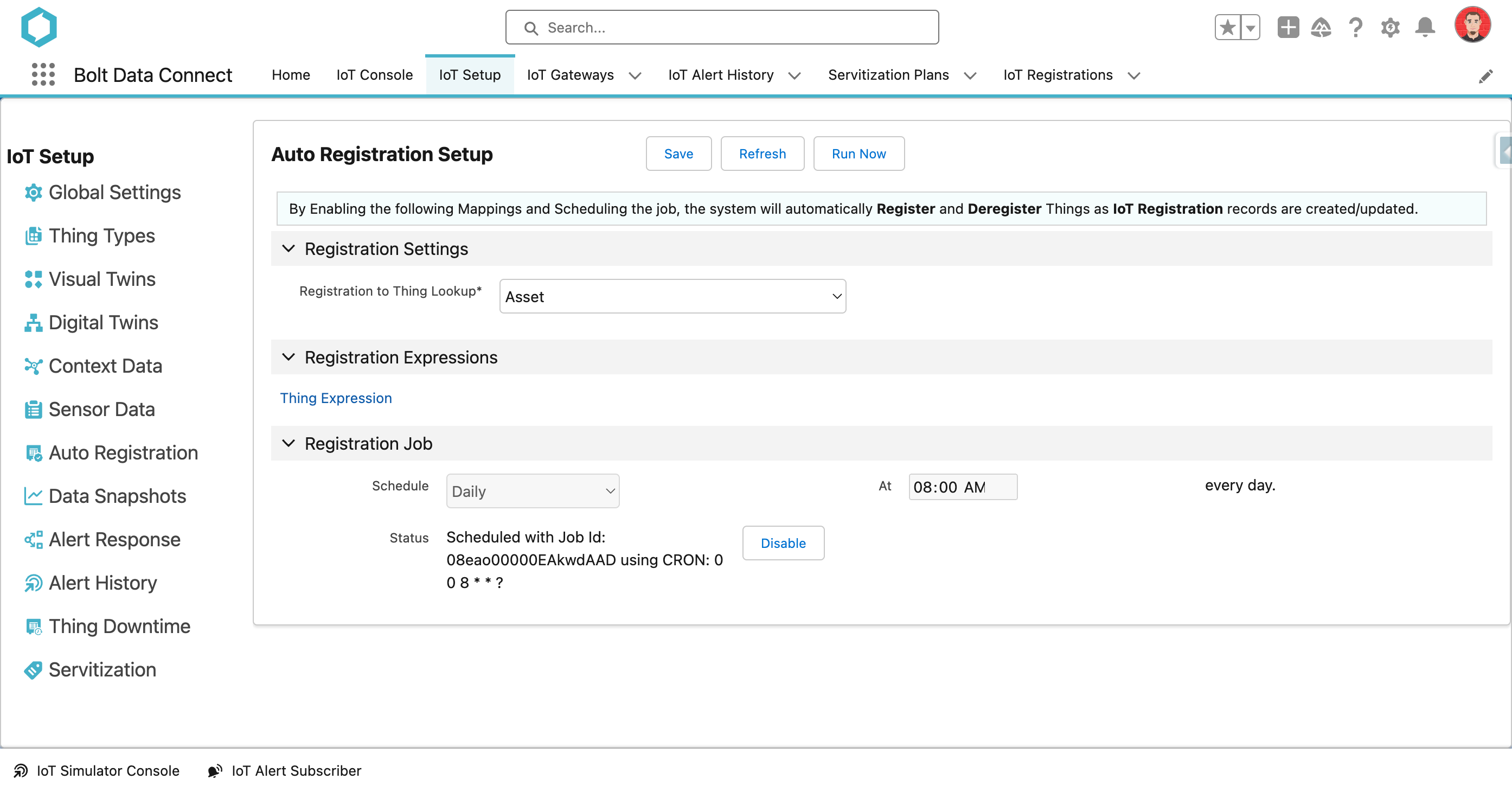 Auto-Registration Setup