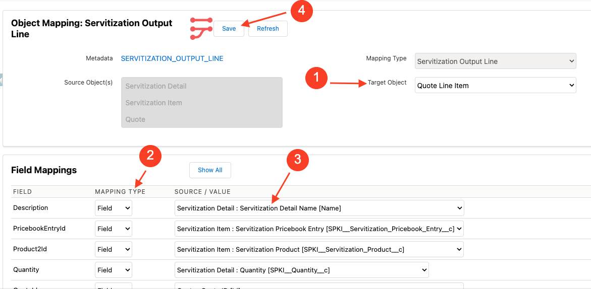 Servitization Settings