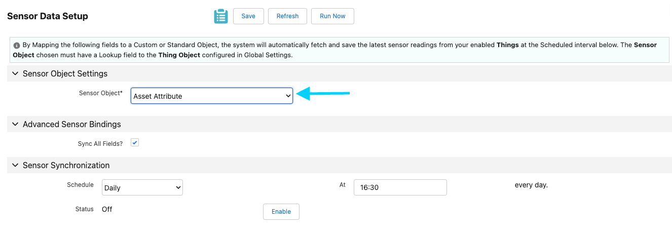 Sensor Data Asset Attributes