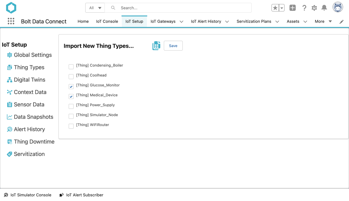 Thing Types Import