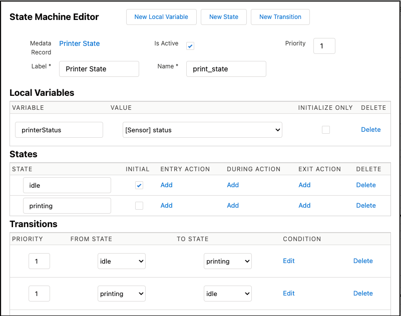 State Machine Editor