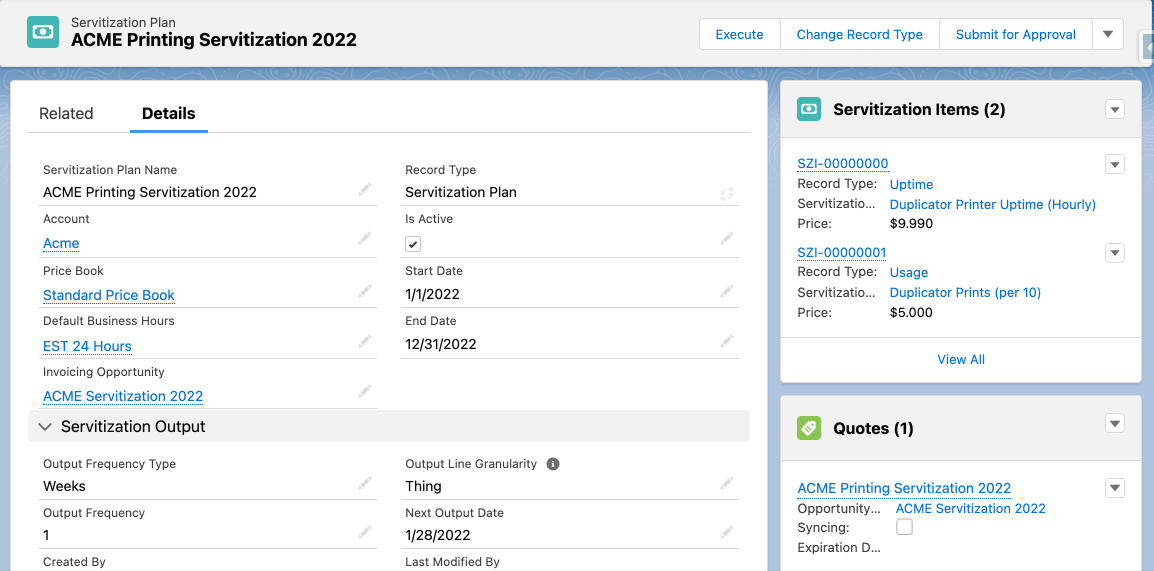 Release 1.10 Servitization