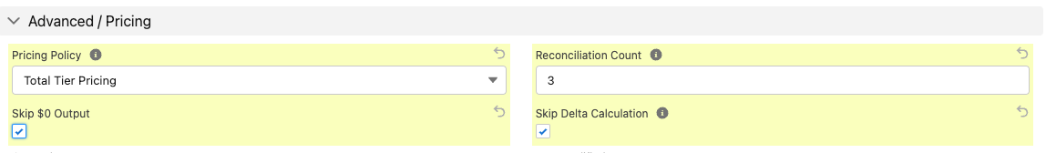 Advanced Pricing