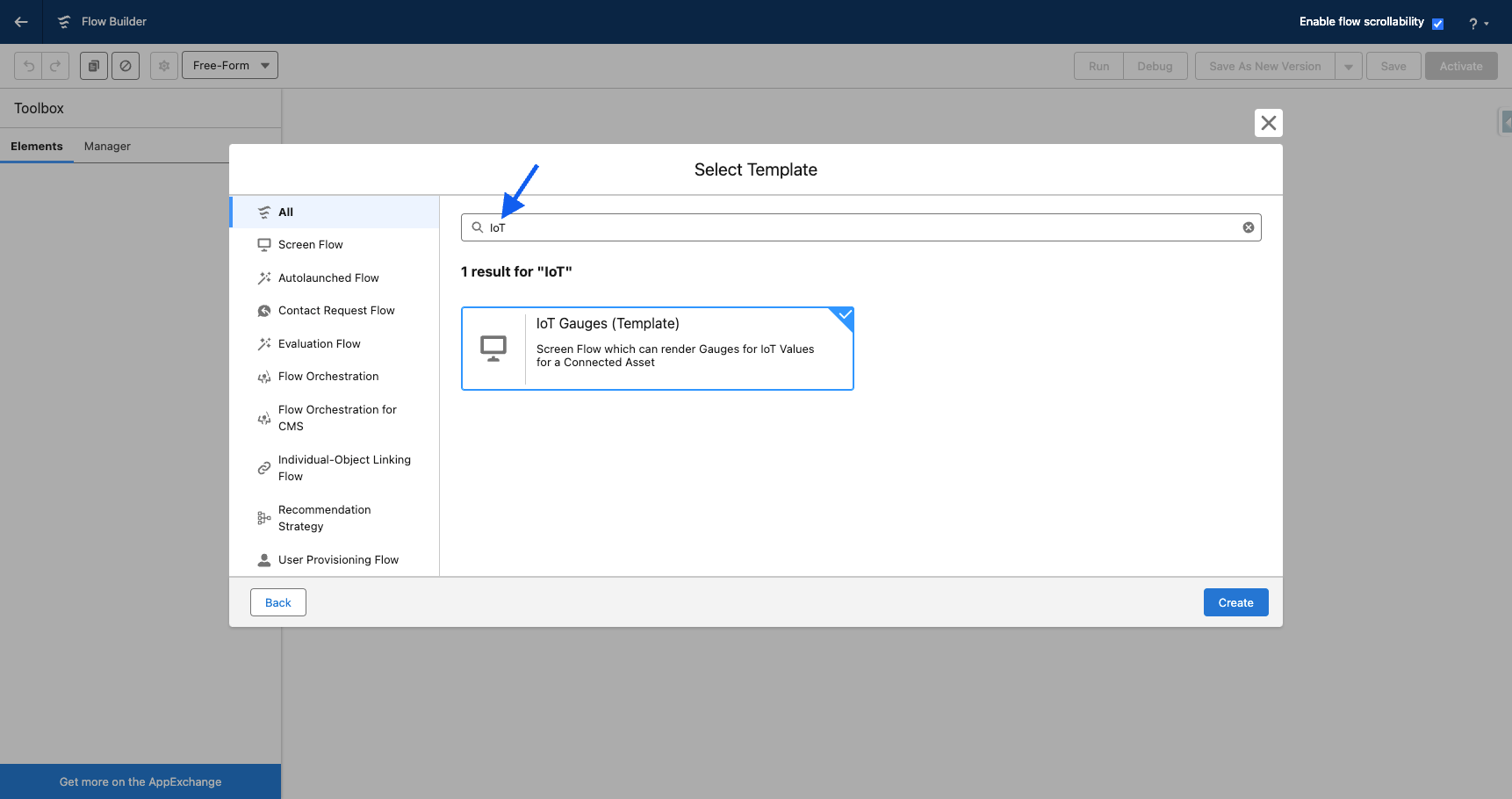 IoT Gauges Flow Template