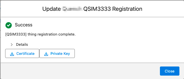 Thing Registration Certificates