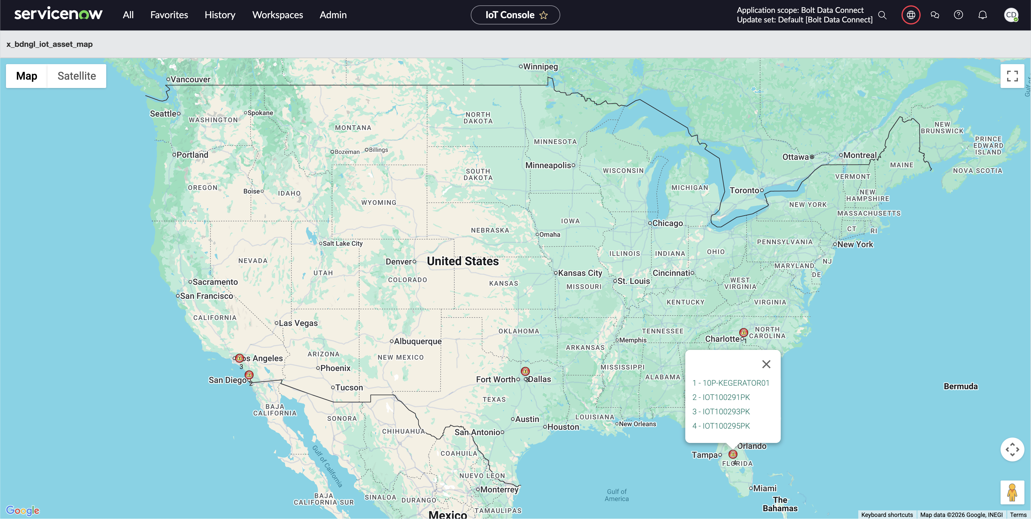 Connected Asset Map