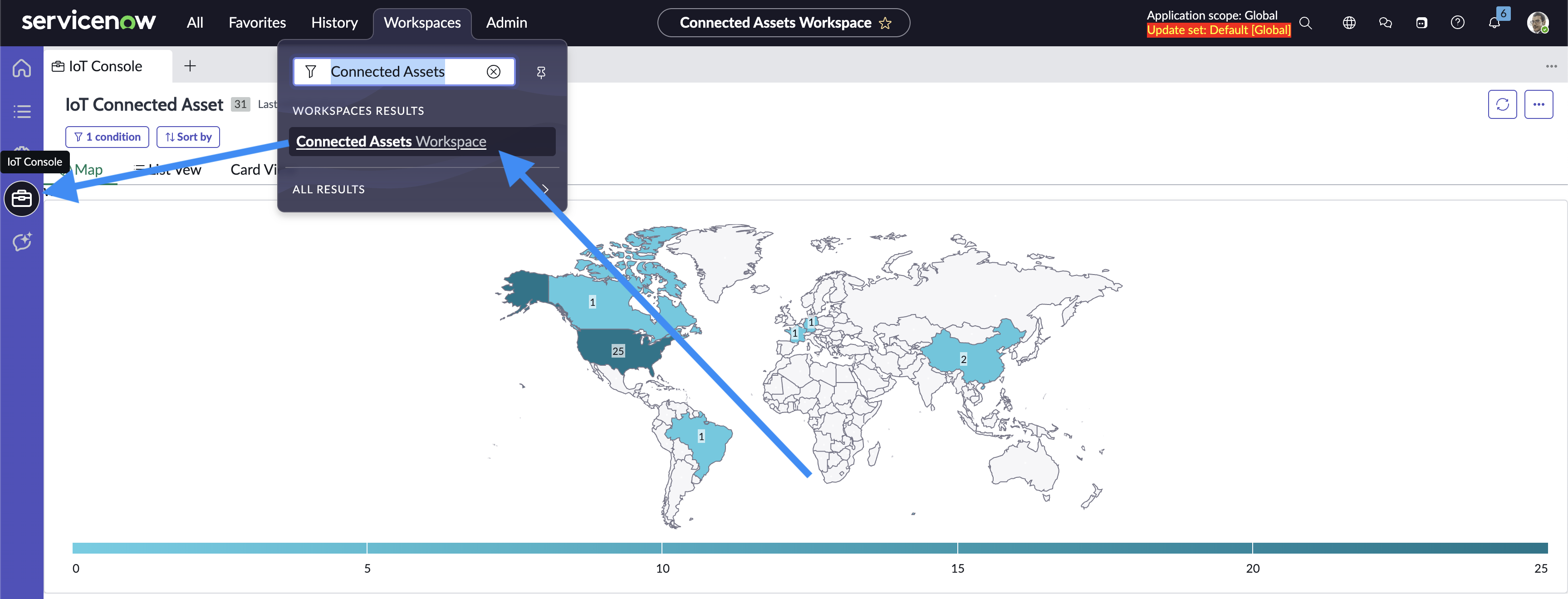Opening the IoT Console