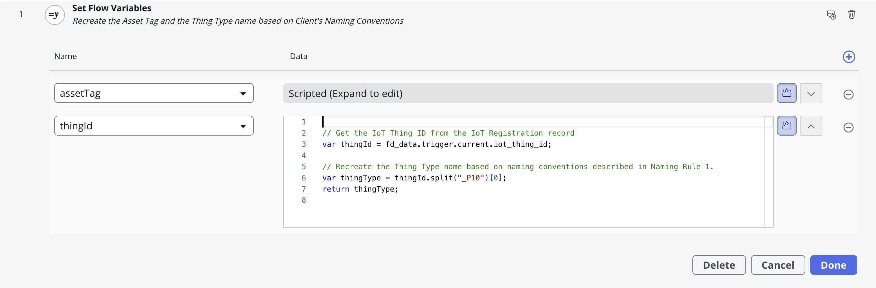 Example Auto Registration Flow