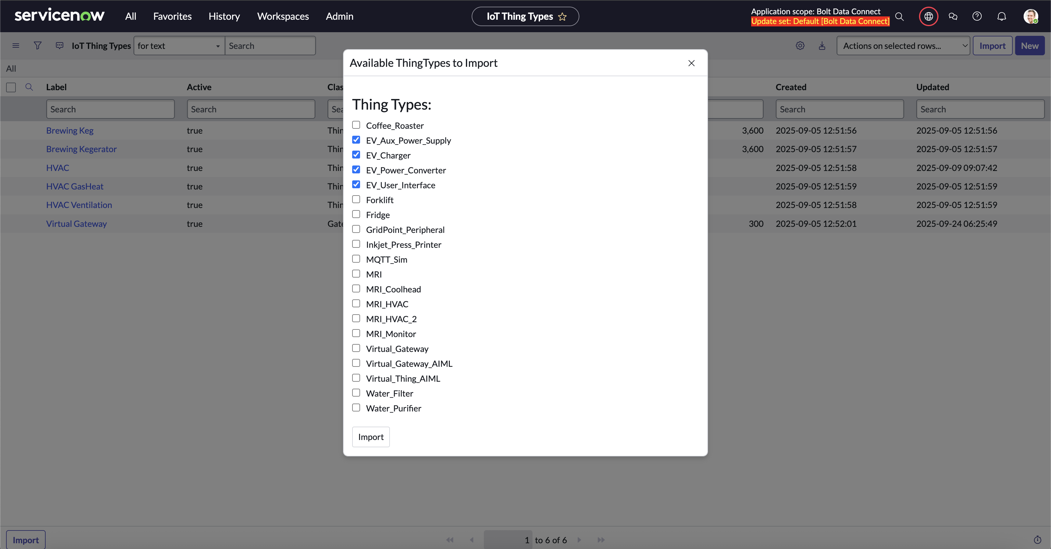 Thing Types Import
