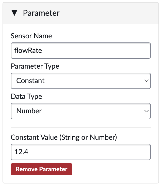 Simulator Parameter - Constant