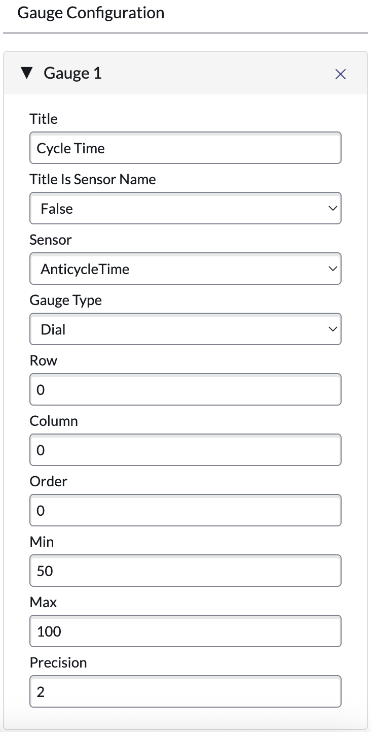 Sensor Gauges Editor